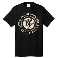 Vintage New London Whalers Defunct Connecticut Baseball Club Tall T-Shirt