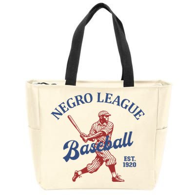 Vintage Negro League Baseball Black History Month Zip Tote Bag