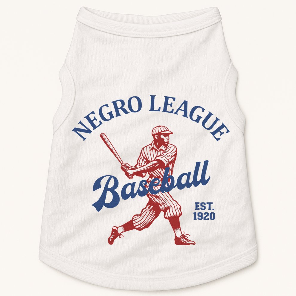 Vintage Negro League Baseball Black History Month Doggie Tank