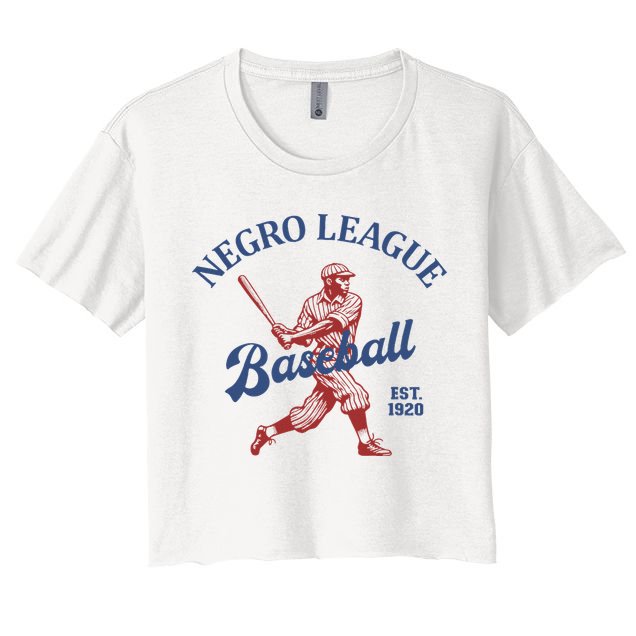 Vintage Negro League Baseball Black History Month Crop Top