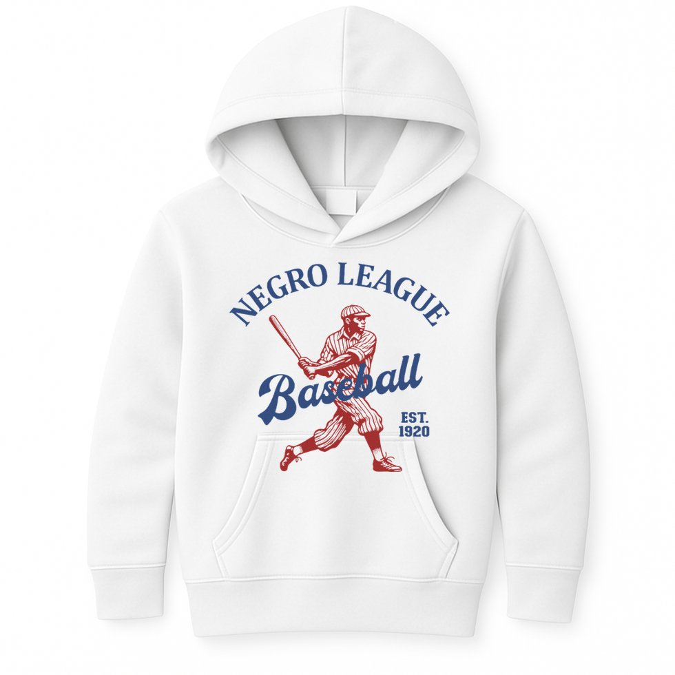 Vintage Negro League Baseball Black History Month Kids Hoodie