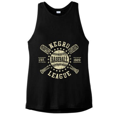 Vintage Negro League Baseball Black History Month Ladies PosiCharge Tri-Blend Wicking Tank