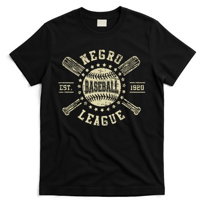 Vintage Negro League Baseball Black History Month T-Shirt