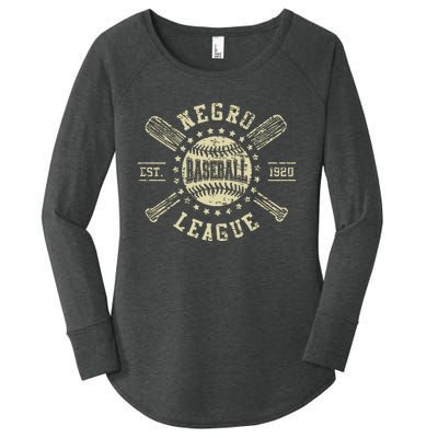 Vintage Negro League Baseball Black History Month Women's Perfect Tri Tunic Long Sleeve Shirt