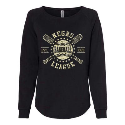 Vintage Negro League Baseball Black History Month Womens California Wash Sweatshirt