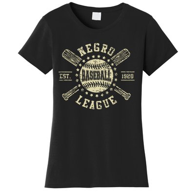 Vintage Negro League Baseball Black History Month Women's T-Shirt