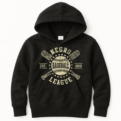Vintage Negro League Baseball Black History Month Kids Hoodie