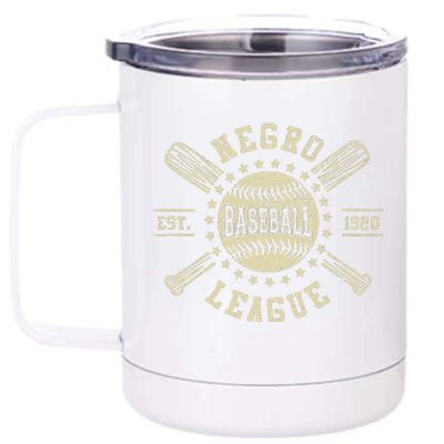 Vintage Negro League Baseball Black History Month 12 oz Stainless Steel Tumbler Cup