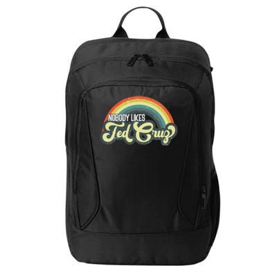 Vintage Nobody Likes Ted Cruz Rainbow City Backpack