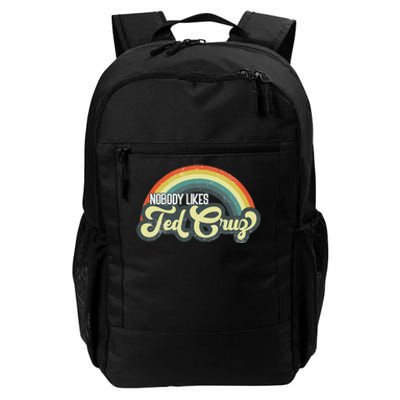 Vintage Nobody Likes Ted Cruz Rainbow Daily Commute Backpack