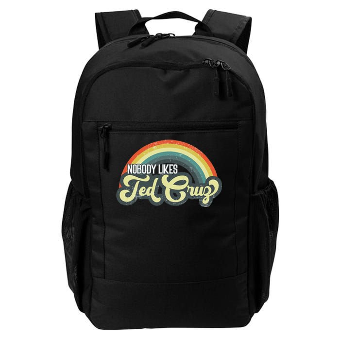 Vintage Nobody Likes Ted Cruz Rainbow Daily Commute Backpack