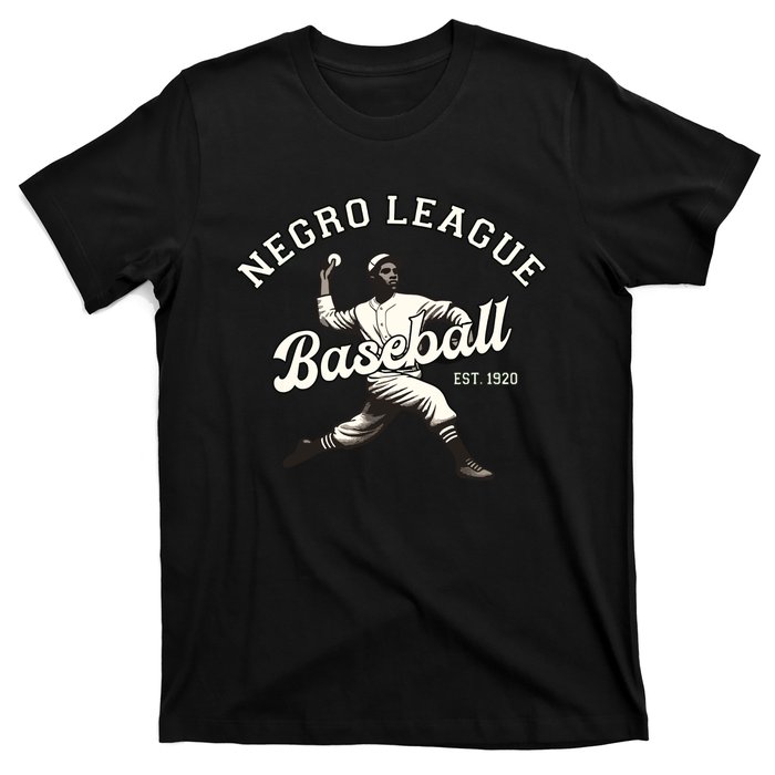 Vintage Negro League Baseball Black History Month T-Shirt