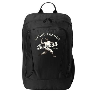 Vintage Negro League Baseball Black History Month City Backpack