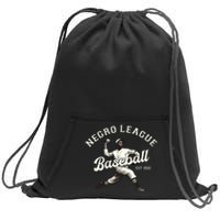 Vintage Negro League Baseball Black History Month Sweatshirt Cinch Pack Bag