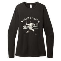 Vintage Negro League Baseball Black History Month Womens CVC Long Sleeve Shirt