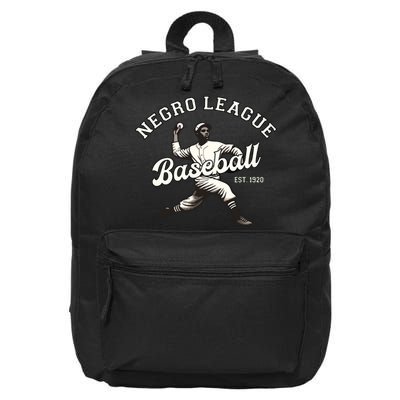 Vintage Negro League Baseball Black History Month 16 in Basic Backpack