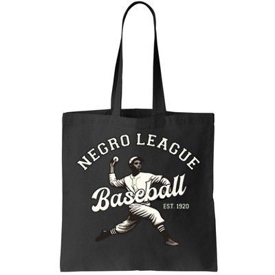 Vintage Negro League Baseball Black History Month Tote Bag