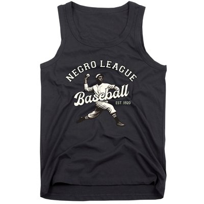 Vintage Negro League Baseball Black History Month Tank Top