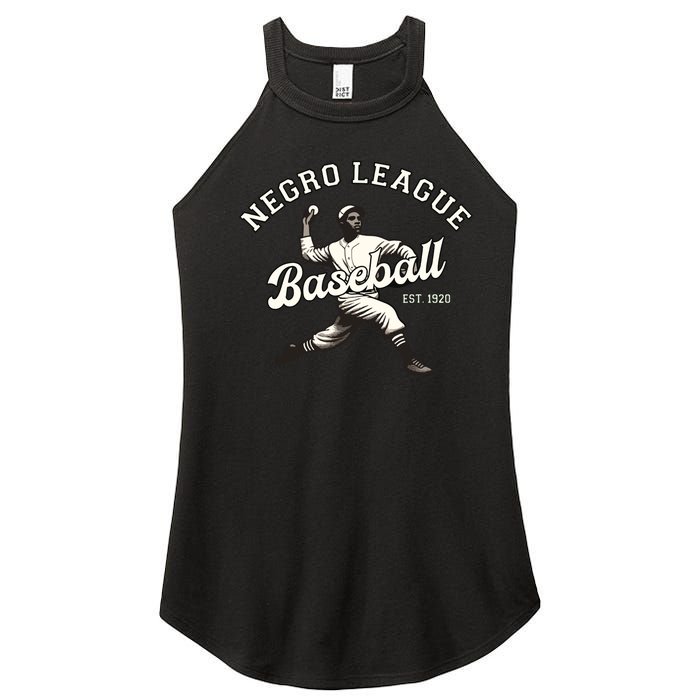 Vintage Negro League Baseball Black History Month Women's Perfect Tri Rocker Tank