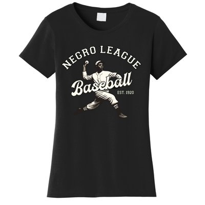 Vintage Negro League Baseball Black History Month Women's T-Shirt