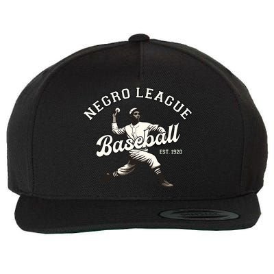 Vintage Negro League Baseball Black History Month Wool Snapback Cap
