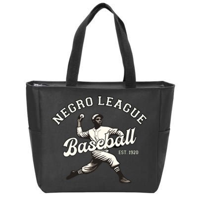 Vintage Negro League Baseball Black History Month Zip Tote Bag