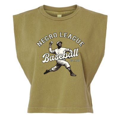 Vintage Negro League Baseball Black History Month Garment-Dyed Women's Muscle Tee