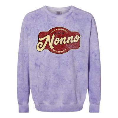 Vintage Nonno Like A Grandpa But Cooler Italian Nono Colorblast Crewneck Sweatshirt