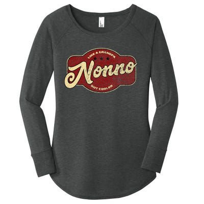 Vintage Nonno Like A Grandpa But Cooler Italian Nono Women's Perfect Tri Tunic Long Sleeve Shirt