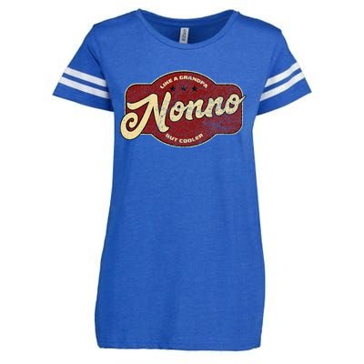 Vintage Nonno Like A Grandpa But Cooler Italian Nono Enza Ladies Jersey Football T-Shirt