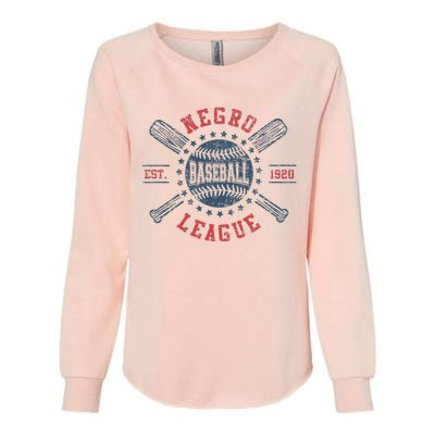 Vintage Negro League Baseball Black History Month Womens California Wash Sweatshirt