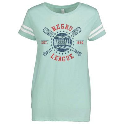 Vintage Negro League Baseball Black History Month Enza Ladies Jersey Football T-Shirt