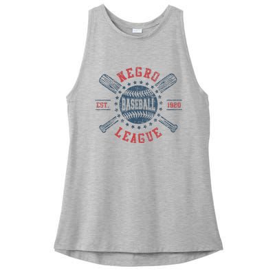 Vintage Negro League Baseball Black History Month Ladies PosiCharge Tri-Blend Wicking Tank