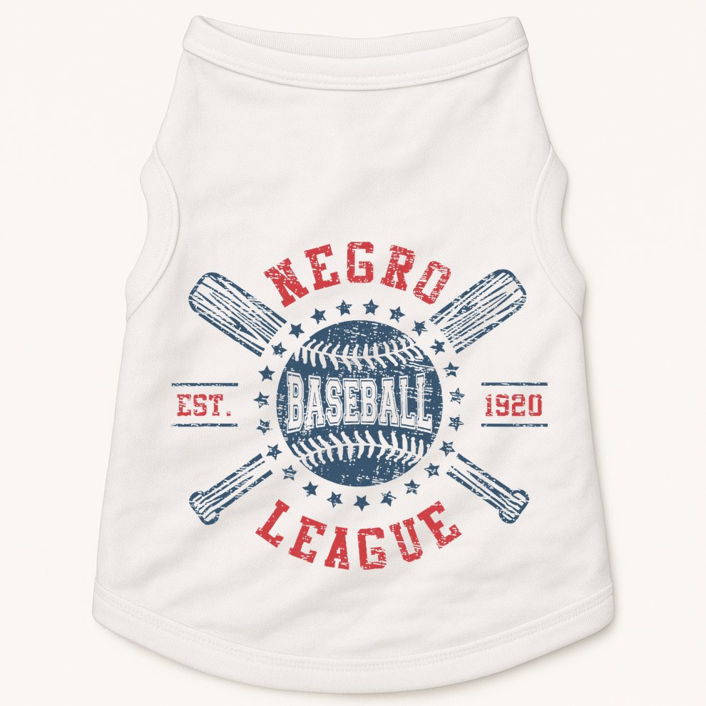 Vintage Negro League Baseball Black History Month Doggie Tank