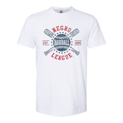 Vintage Negro League Baseball Black History Month Softstyle CVC T-Shirt