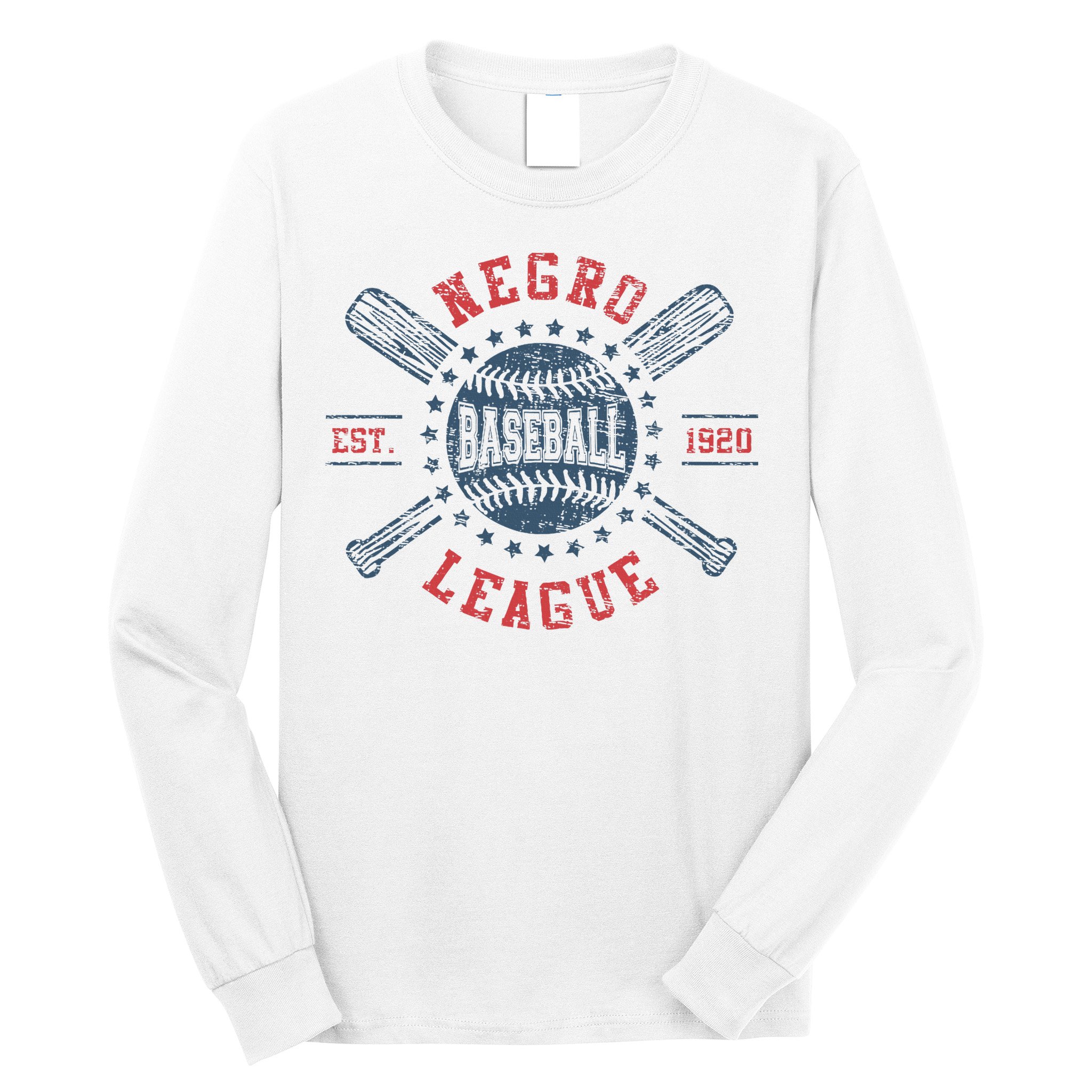 Vintage Negro League Baseball Black History Month Long Sleeve Shirt
