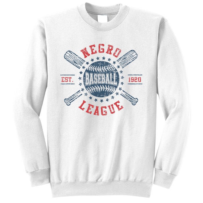 Vintage Negro League Baseball Black History Month Sweatshirt