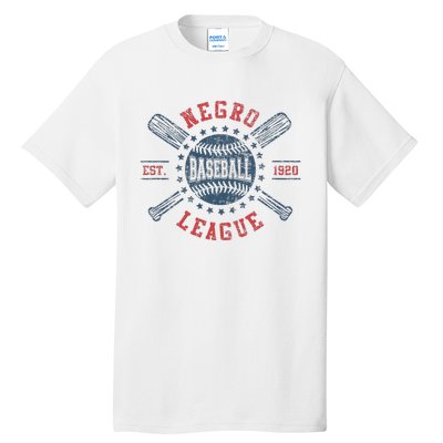 Vintage Negro League Baseball Black History Month Tall T-Shirt