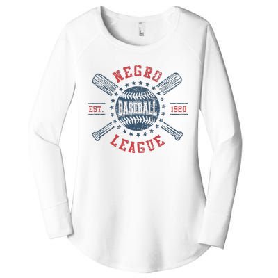 Vintage Negro League Baseball Black History Month Women's Perfect Tri Tunic Long Sleeve Shirt