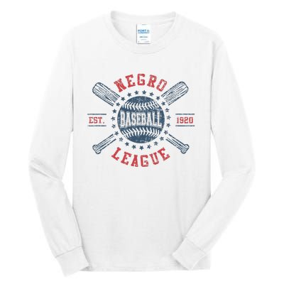 Vintage Negro League Baseball Black History Month Tall Long Sleeve T-Shirt