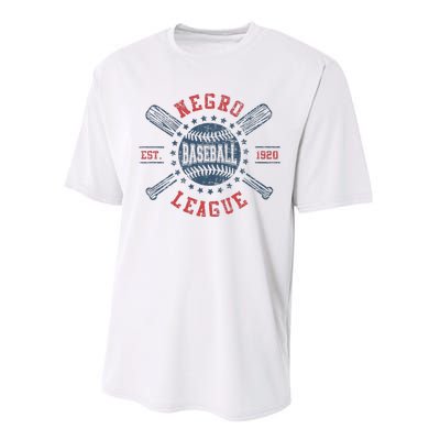 Vintage Negro League Baseball Black History Month Performance Sprint T-Shirt