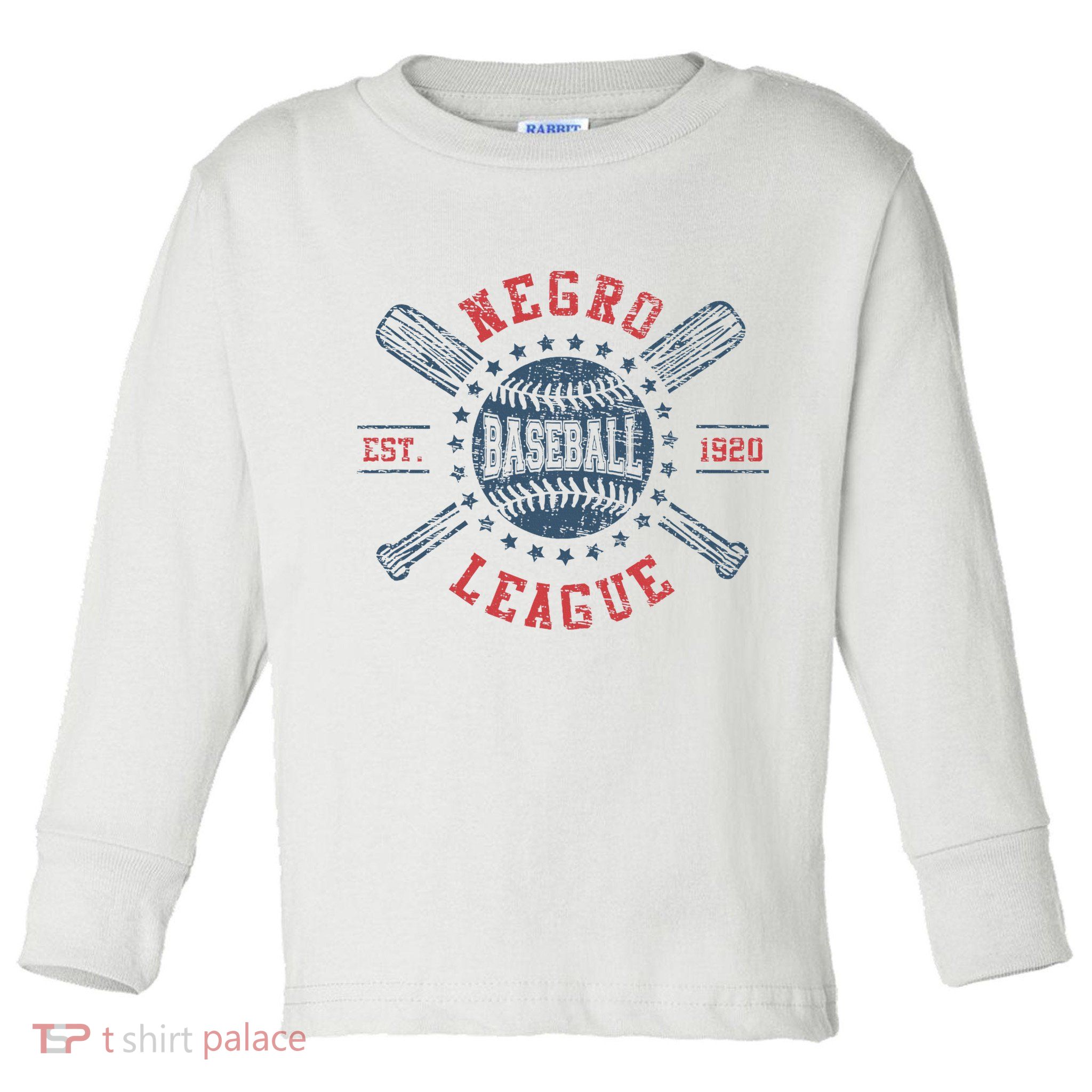 Vintage Negro League Baseball Black History Month Toddler Long Sleeve Shirt