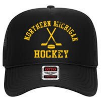 Vintage Northern Michigan Hockey High Crown Mesh Back Trucker Hat