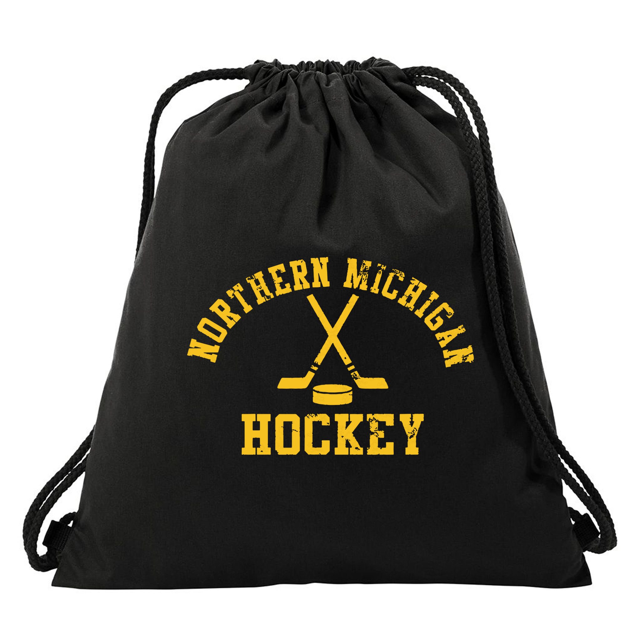 Vintage Northern Michigan Hockey Drawstring Bag