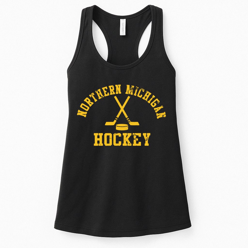 Vintage Northern Michigan Hockey Womens Tank Top