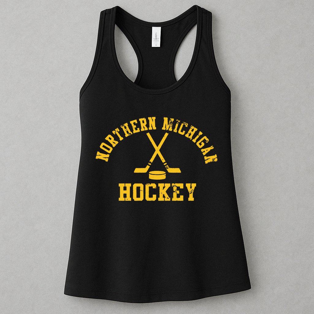 Vintage Northern Michigan Hockey Womens Tank Top