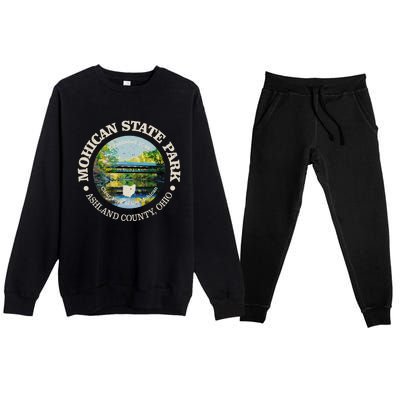 Vintage Nature Mohican State Park Hiking Mountain Premium Crewneck Sweatsuit Set