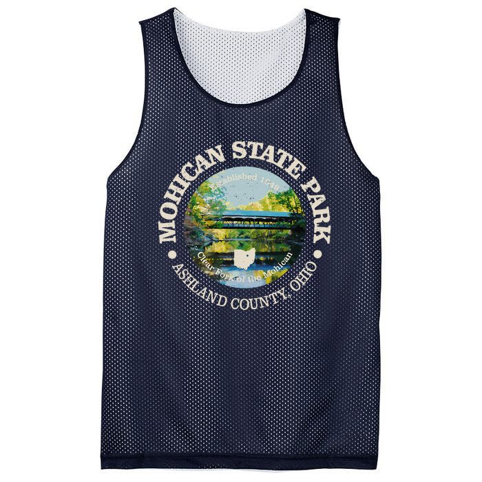 Vintage Nature Mohican State Park Hiking Mountain Mesh Reversible Basketball Jersey Tank