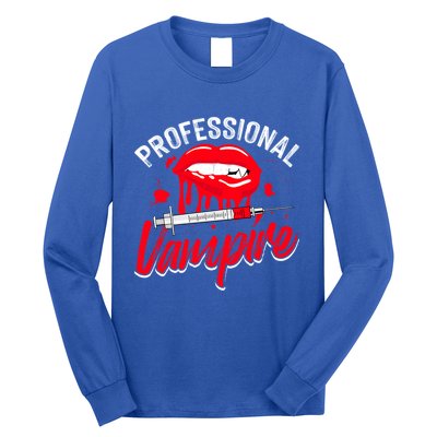 Venipuncture Needle Meme Design Phlebotomy Nurse Funny Gift Long Sleeve Shirt