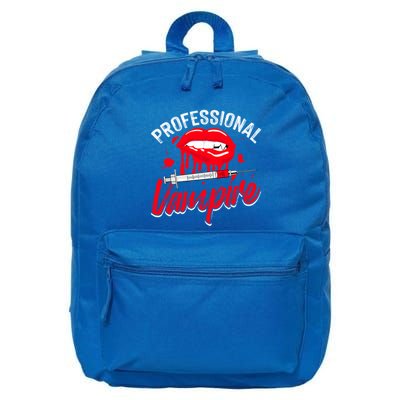 Venipuncture Needle Meme Design Phlebotomy Nurse Funny Gift 16 in Basic Backpack